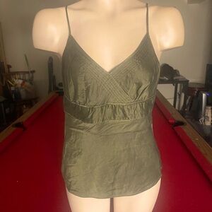 J Crew silk green cami
